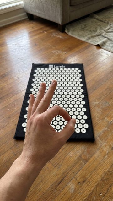 Person using Lumis Mat